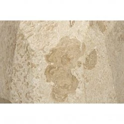 Noir Furniture Polyhedron Side Table, White Marble