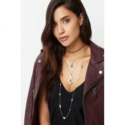 Anna Beck Jewelry Anna Beck Grey Sapphire And Pyrite Multi Disc Necklace