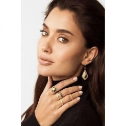 Anna Beck Jewelry Anna Beck Pyrite Hexagon Ring - Gold