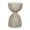 Noir Furniture Hourglass Stool, Fiber Cement