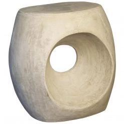 Noir Furniture Noir Trou Side Table/Stool, Fiber Cement