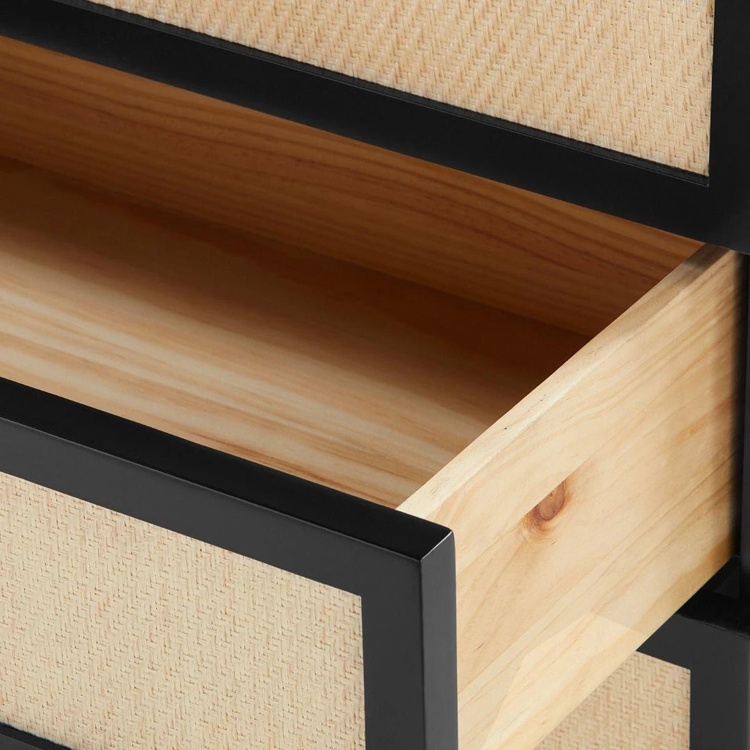 Bungalow 5 - Astor 3-drawer Side Table, Black