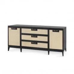 Bungalow 5 - Astor 3-drawer & 2-door Cabinet, Black