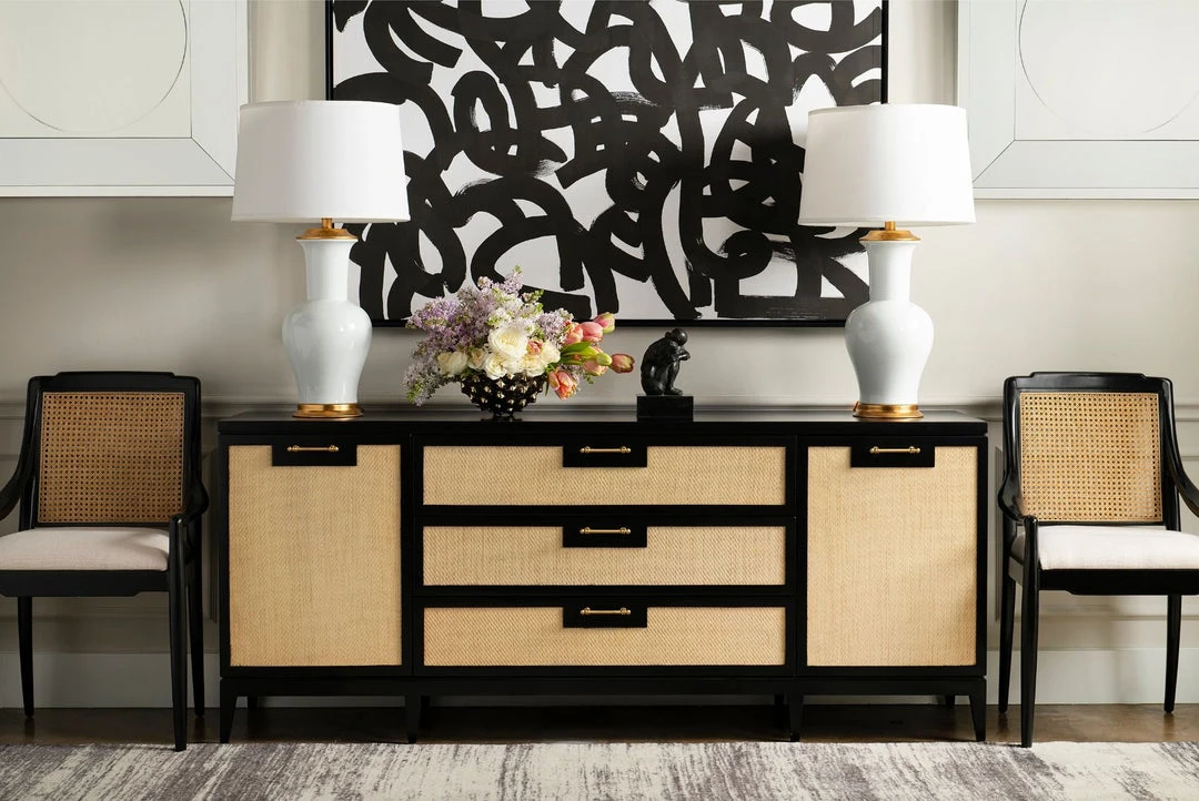 Bungalow 5 - Astor 3-drawer & 2-door Cabinet, Black