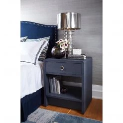 Bungalow 5 - Benjamin 1-Drawer Side Table, Navy Blue