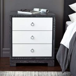 Bungalow 5 - Berkeley 3-Drawer Side Table In Gray