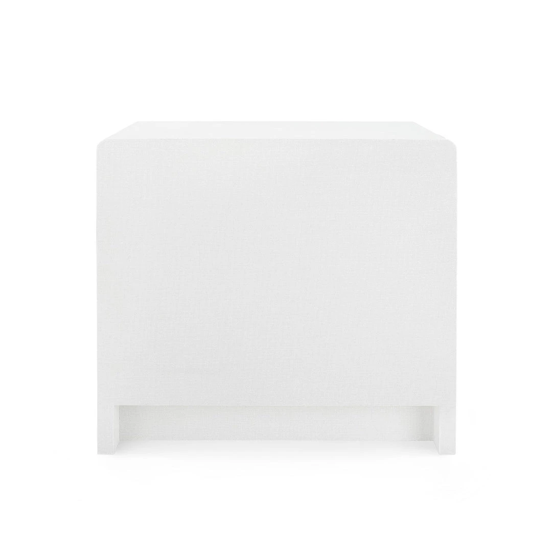 Bungalow 5 - Bryant 3-drawer Side Table, White Linen Accent Tables