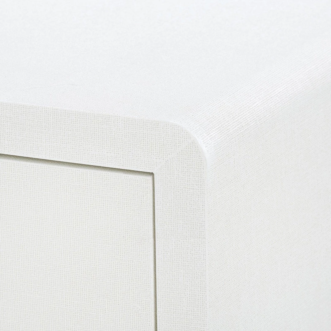 Bungalow 5 - Bryant 3-drawer Side Table, White Linen Accent Tables