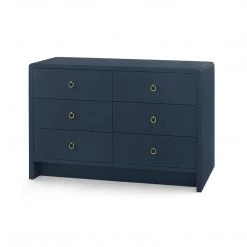 Bungalow 5 - Bryant Extra Large 6-Drawer, Navy Blue