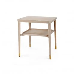 Bungalow 5 - Bertram Side Table, Bleached Cerused Oak