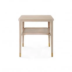 Bungalow 5 - Bertram Side Table, Bleached Cerused Oak