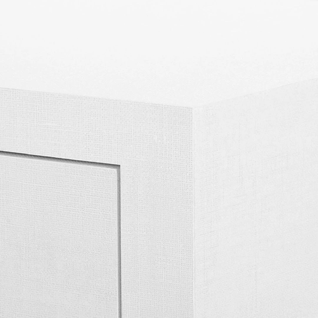 Bungalow 5 - Claudette 1-drawer Side Table, White And Nickel