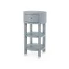 Bungalow 5 - Claudette 1-drawer Round Side Table, Gray And Nickel