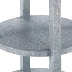 Bungalow 5 - Claudette 1-drawer Round Side Table, Gray And Nickel