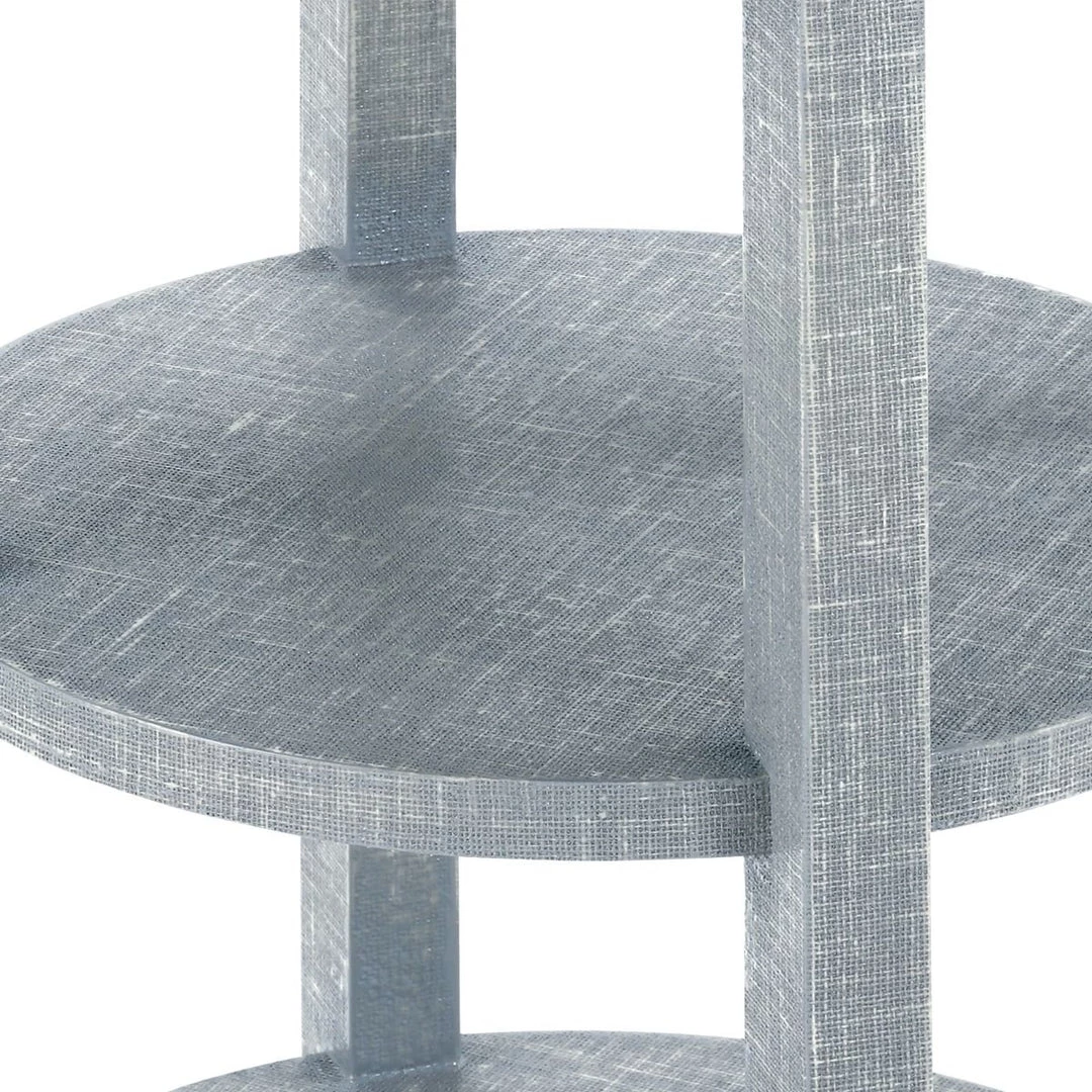Bungalow 5 - Claudette 1-drawer Round Side Table, Gray And Nickel