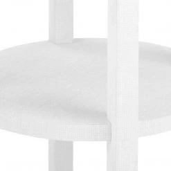 Bungalow 5 - Claudette 1-drawer Round Side Table, White And Nickel