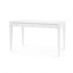 Bungalow 5 - Claudette Desk, White And Nickel