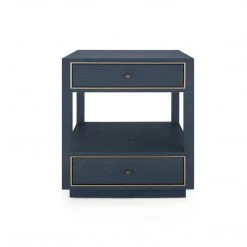 Bungalow 5 - Carmen 2-Drawer Side Table - Navy Blue