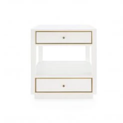 Bungalow 5 - Carmen 2-Drawer Side Table - White