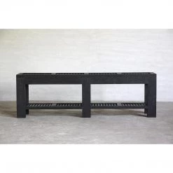 Organic Restoration Reclaimed Elm Slatted Console