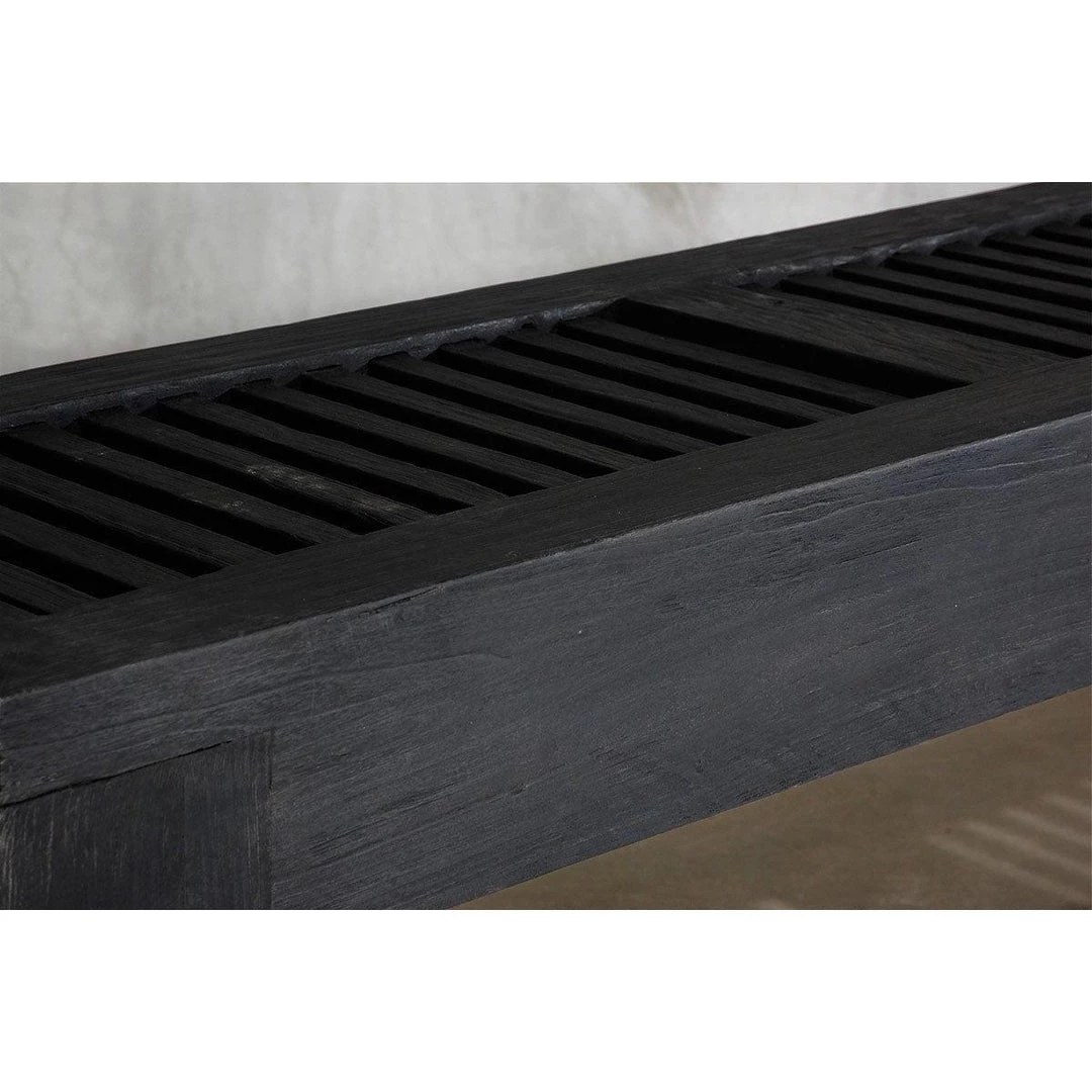 Organic Restoration Reclaimed Elm Slatted Console