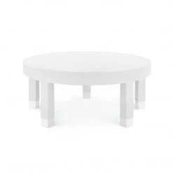 Bungalow 5 - Dakota Large Round Coffee Table, White