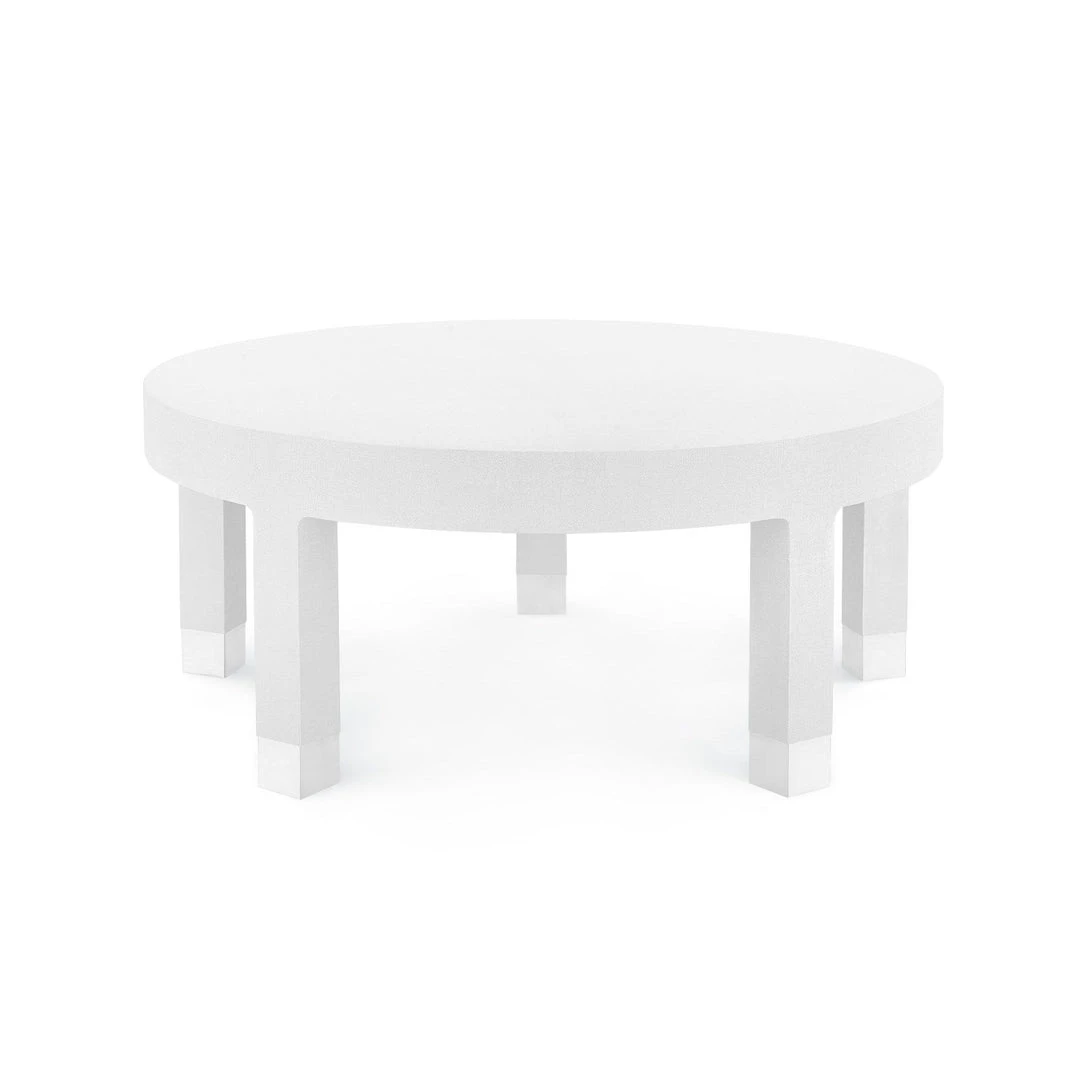 Bungalow 5 - Dakota Large Round Coffee Table, White