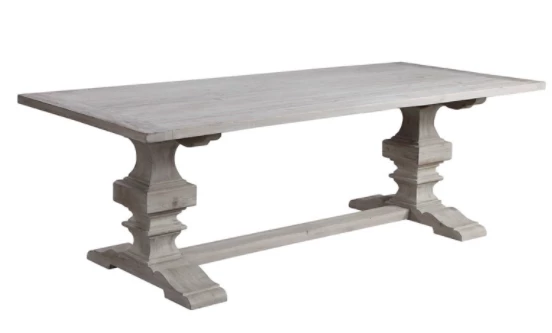 The Uttermost Co. Bal Extension Dining Table White Dining Tables