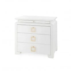 Bungalow 5 - ELINA 3-DRAWER SIDE TABLE, WHITE