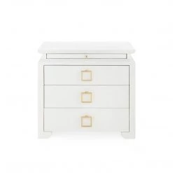 Bungalow 5 - ELINA 3-DRAWER SIDE TABLE, WHITE