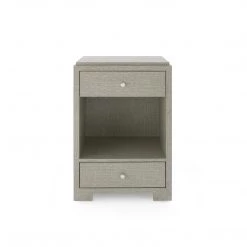 Bungalow 5 - Fedor 2-Drawer Side Table, Moss Gray Tweed