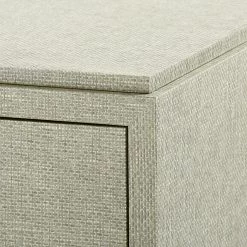 Bungalow 5 - Fedor 2-Drawer Side Table, Moss Gray Tweed