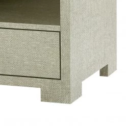 Bungalow 5 - Fedor 2-Drawer Side Table, Moss Gray Tweed