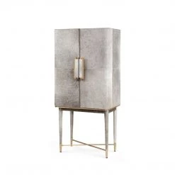 Bungalow 5 - Florian Tall Bar Cabinet, Gray