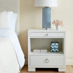 Bungalow 5 - Frances 2-Drawer Side Table In White