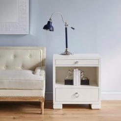 Bungalow 5 - Frances 2-Drawer Side Table In White