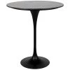 Dining Tables Noir Furniture Laredo Bar Table 36", Black Metal With Black Stone Top