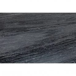 Noir Furniture Laredo Bar Table 40", Black Metal With Black Stone Top