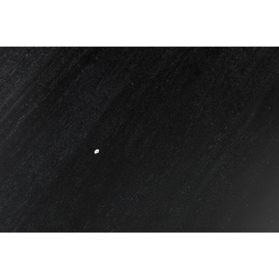 Noir Furniture Dining Tables Noir Gibraltar Bar Table, Hand Rubbed Black With Light Brown Trim