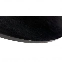 Noir Furniture Dining Tables Noir Gibraltar Bar Table, Hand Rubbed Black With Light Brown Trim