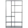 Bookcases Noir Furniture Tulou Shelves, Large, Black Metal