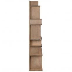 Bookcases Noir Furniture Rashi Bookcase, Washed Walnut