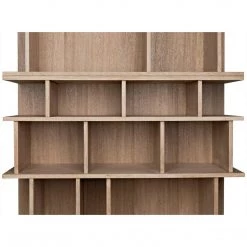 Bookcases Noir Furniture Rashi Bookcase, Washed Walnut