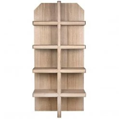 Noir Furniture Pearce Bookcase, Washed Walnut