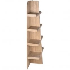 Noir Furniture Pearce Bookcase, Washed Walnut