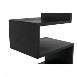 Noir Furniture Bookcases Noir Laszlo Bookcase, Black Steel