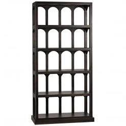 Noir Furniture Noir Passage Bookcase, Ebony Walnut
