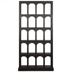 Noir Furniture Noir Passage Bookcase, Ebony Walnut