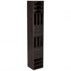 Noir Furniture Bookcases Noir Tubula Bookcase, Ebony Walnut
