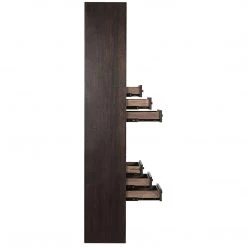 Noir Furniture Bookcases Noir Tubula Bookcase, Ebony Walnut